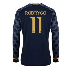 Real Madrid Rodrygo Goes #11 Gostujuci Dres 2023-24 Dugim Rukavima
